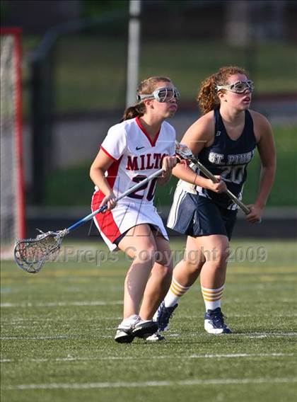 Thumbnail 3 in St. Pius X Catholic vs Milton (5A semifinal) photogallery.