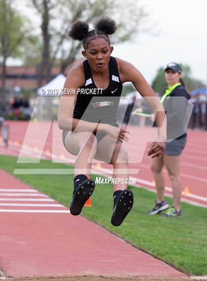 Thumbnail 3 in CHSAA Track and Field 5A Championships (Girls Triple Jump)  photogallery.
