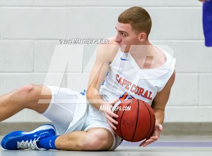 Thumbnail 2 in Cape Coral vs Village Christian Academy (Village Christian Holiday Tournament) photogallery.