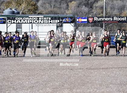 Thumbnail 1 in CHSAA 2A Cross Country Championships photogallery.