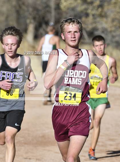 Thumbnail 1 in CHSAA 2A Cross Country Championships photogallery.