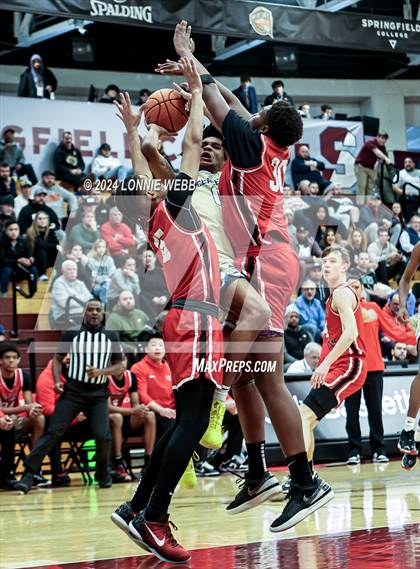 Thumbnail 1 in Harvard-Westlake vs. McEachern (Spalding Hoophall Classic) photogallery.