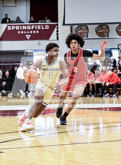 Thumbnail 1 in Harvard-Westlake vs. McEachern (Spalding Hoophall Classic) photogallery.