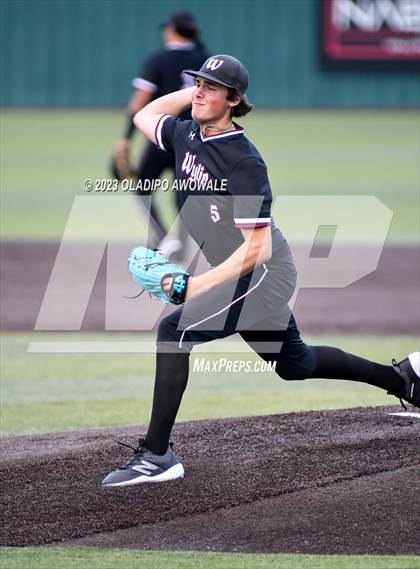 Thumbnail 3 in Rockwall-Heath vs. Wylie (UIL Baseball 6A Region 2 Bi-District) photogallery.