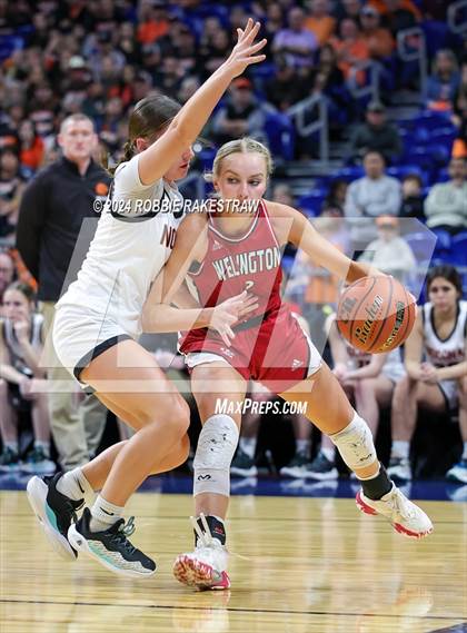 Thumbnail 2 in Nocona vs. Wellington (UIL 2A Basketball Semifinal) photogallery.