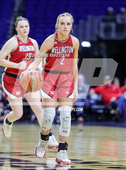Thumbnail 1 in Nocona vs. Wellington (UIL 2A Basketball Semifinal) photogallery.