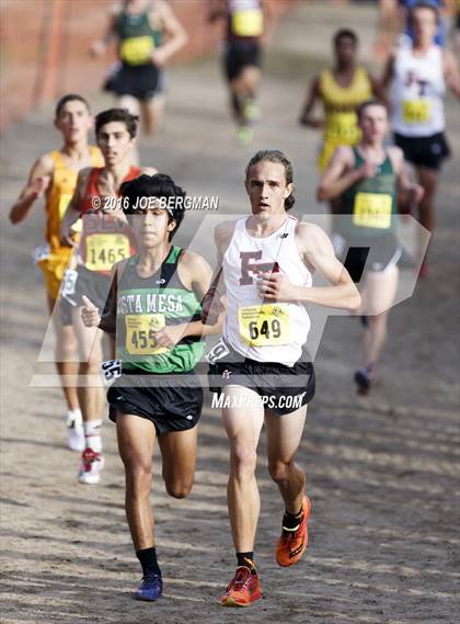 Thumbnail 3 in CIF State Cross Country Championships (D4 Boys Race) photogallery.
