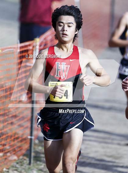 Thumbnail 2 in CIF State Cross Country Championships (D4 Boys Race) photogallery.