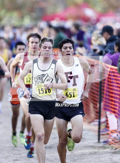 Thumbnail 1 in CIF State Cross Country Championships (D4 Boys Race) photogallery.