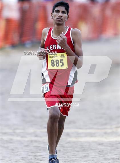 Thumbnail 2 in CIF State Cross Country Championships (D4 Boys Race) photogallery.