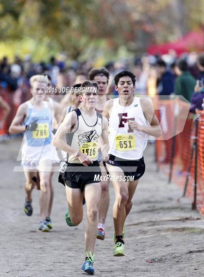 Thumbnail 3 in CIF State Cross Country Championships (D4 Boys Race) photogallery.