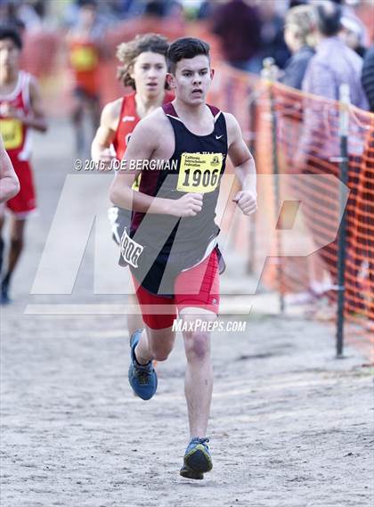 Thumbnail 2 in CIF State Cross Country Championships (D4 Boys Race) photogallery.