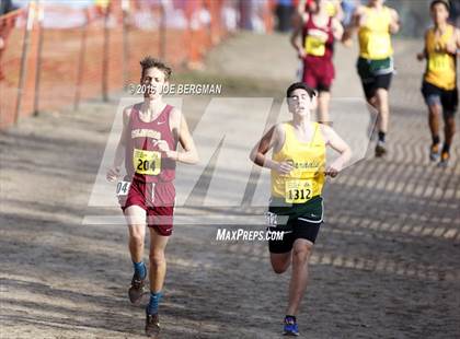 Thumbnail 3 in CIF State Cross Country Championships (D4 Boys Race) photogallery.