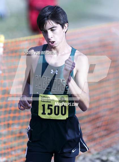 Thumbnail 2 in CIF State Cross Country Championships (D4 Boys Race) photogallery.
