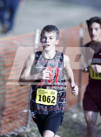 Thumbnail 1 in CIF State Cross Country Championships (D4 Boys Race) photogallery.