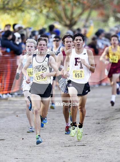 Thumbnail 1 in CIF State Cross Country Championships (D4 Boys Race) photogallery.