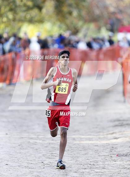 Thumbnail 3 in CIF State Cross Country Championships (D4 Boys Race) photogallery.