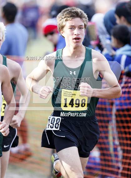 Thumbnail 3 in CIF State Cross Country Championships (D4 Boys Race) photogallery.