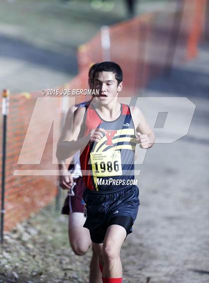 Thumbnail 1 in CIF State Cross Country Championships (D4 Boys Race) photogallery.