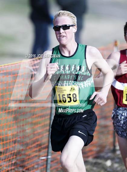 Thumbnail 3 in CIF State Cross Country Championships (D4 Boys Race) photogallery.