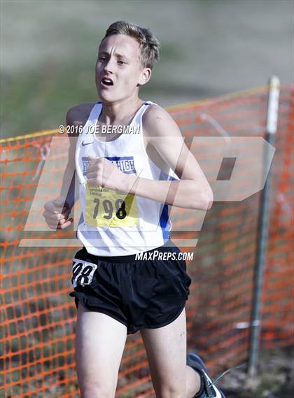 Thumbnail 2 in CIF State Cross Country Championships (D4 Boys Race) photogallery.