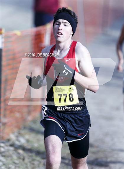 Thumbnail 3 in CIF State Cross Country Championships (D4 Boys Race) photogallery.
