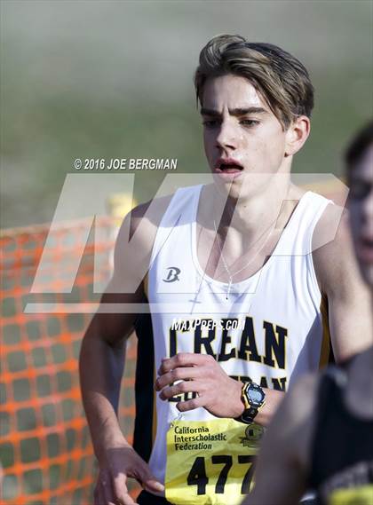 Thumbnail 1 in CIF State Cross Country Championships (D4 Boys Race) photogallery.