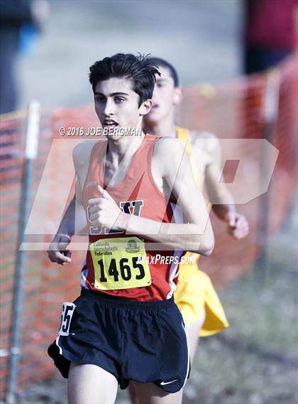 Thumbnail 3 in CIF State Cross Country Championships (D4 Boys Race) photogallery.