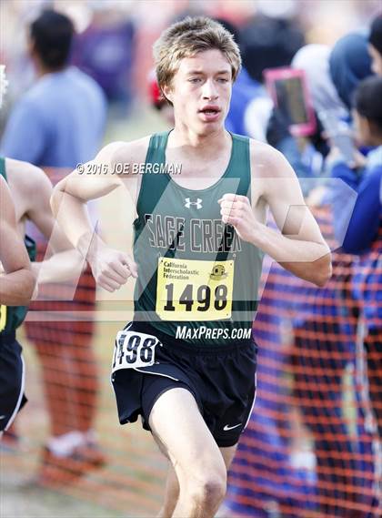 Thumbnail 2 in CIF State Cross Country Championships (D4 Boys Race) photogallery.