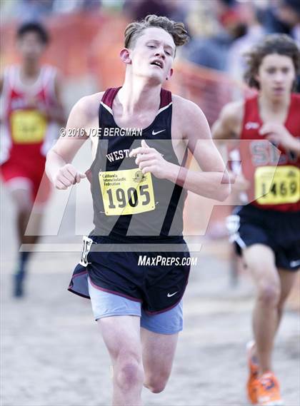 Thumbnail 1 in CIF State Cross Country Championships (D4 Boys Race) photogallery.