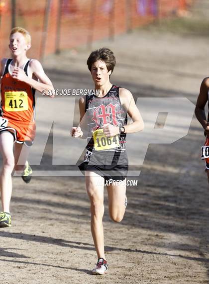 Thumbnail 1 in CIF State Cross Country Championships (D4 Boys Race) photogallery.