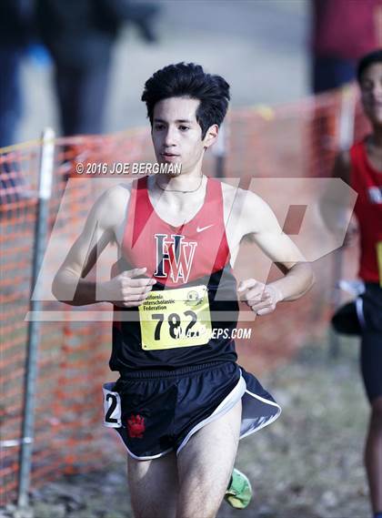 Thumbnail 3 in CIF State Cross Country Championships (D4 Boys Race) photogallery.