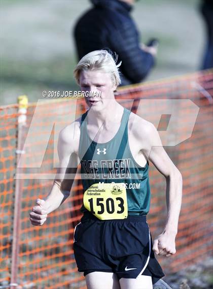 Thumbnail 3 in CIF State Cross Country Championships (D4 Boys Race) photogallery.
