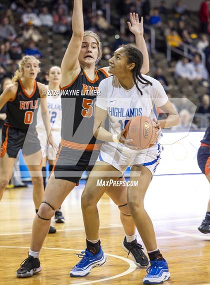 Thumbnail 2 in Ryle vs Highlands (2024 9th Region Girls Basketball Tournament) photogallery.