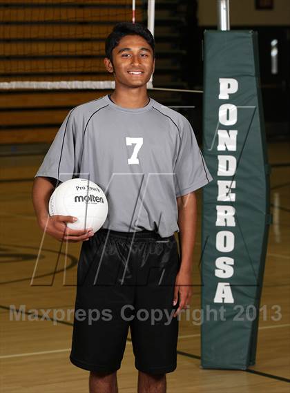 Thumbnail 1 in Ponderosa JV Boys Volleyball Team and Individual Photos photogallery.