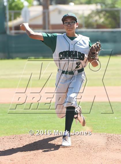 Thumbnail 1 in San Pasqual Valley vs. Phoenix Christian (Salt River/Chandler Prep Tournament) photogallery.