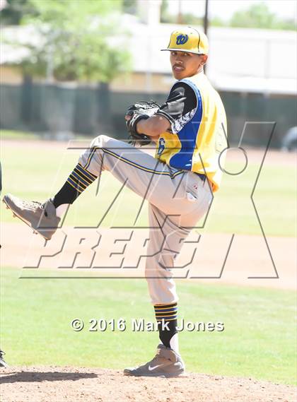 Thumbnail 2 in San Pasqual Valley vs. Phoenix Christian (Salt River/Chandler Prep Tournament) photogallery.