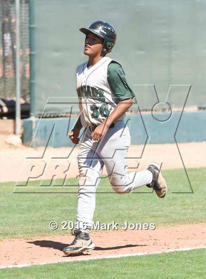 Thumbnail 1 in San Pasqual Valley vs. Phoenix Christian (Salt River/Chandler Prep Tournament) photogallery.