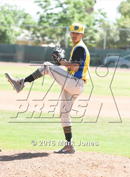 Thumbnail 3 in San Pasqual Valley vs. Phoenix Christian (Salt River/Chandler Prep Tournament) photogallery.