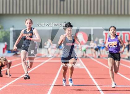 Thumbnail 1 in MVAL Track and Field Championships (Day 1-Fr. So. Girls Track Events) photogallery.