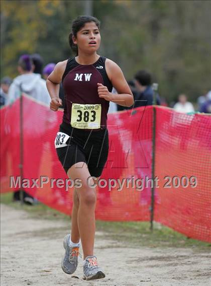 Thumbnail 2 in CIF State Cross Country Championships (D2 Girls) photogallery.