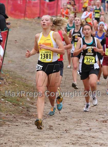 Thumbnail 2 in CIF State Cross Country Championships (D2 Girls) photogallery.
