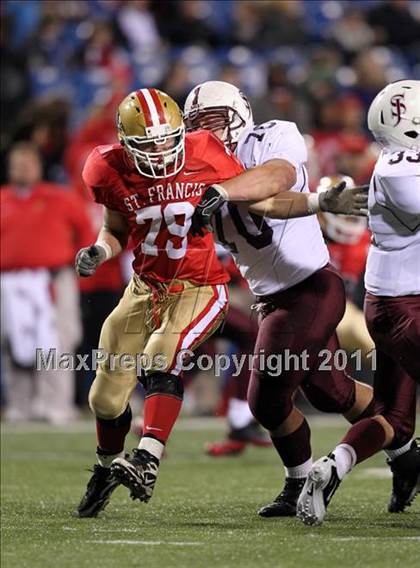 Thumbnail 1 in St. Joseph's Collegiate vs. St. Francis (Monsignor Martin Class AA Final) photogallery.
