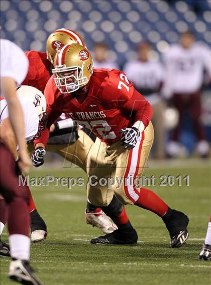 Thumbnail 2 in St. Joseph's Collegiate vs. St. Francis (Monsignor Martin Class AA Final) photogallery.