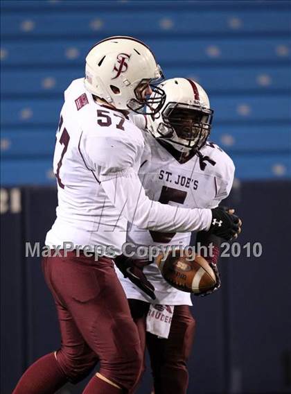Thumbnail 3 in St. Joseph's Collegiate vs. St. Francis (Monsignor Martin Class AA Final) photogallery.