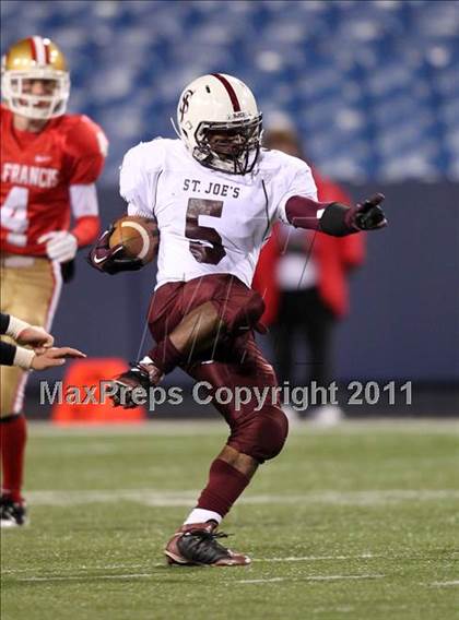 Thumbnail 2 in St. Joseph's Collegiate vs. St. Francis (Monsignor Martin Class AA Final) photogallery.