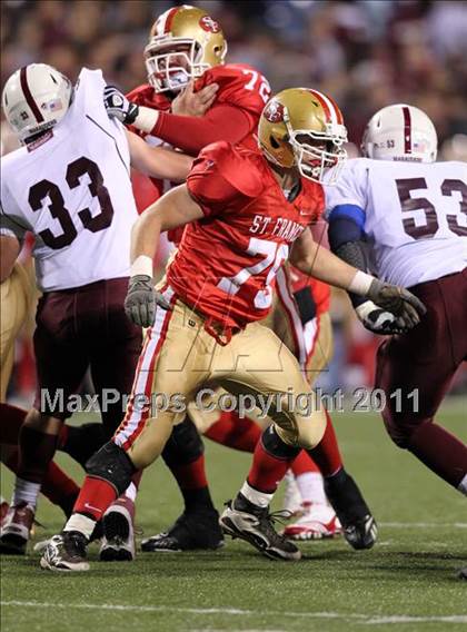 Thumbnail 2 in St. Joseph's Collegiate vs. St. Francis (Monsignor Martin Class AA Final) photogallery.
