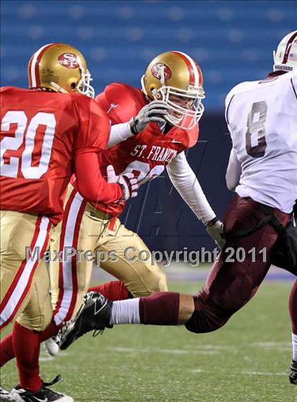 Thumbnail 2 in St. Joseph's Collegiate vs. St. Francis (Monsignor Martin Class AA Final) photogallery.