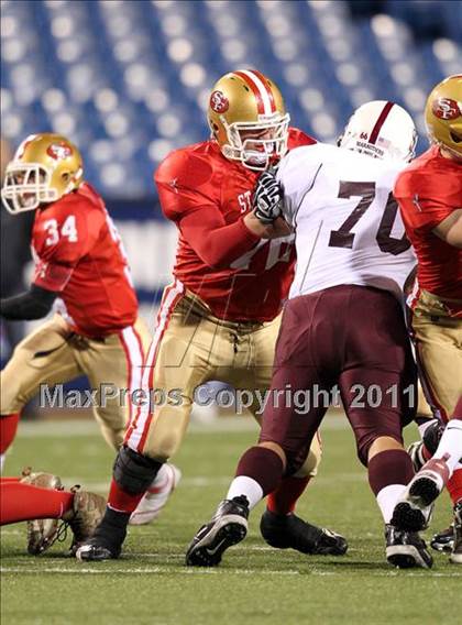 Thumbnail 1 in St. Joseph's Collegiate vs. St. Francis (Monsignor Martin Class AA Final) photogallery.
