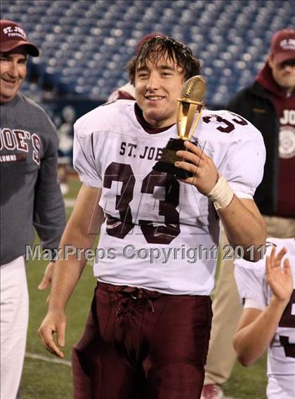 Thumbnail 2 in St. Joseph's Collegiate vs. St. Francis (Monsignor Martin Class AA Final) photogallery.